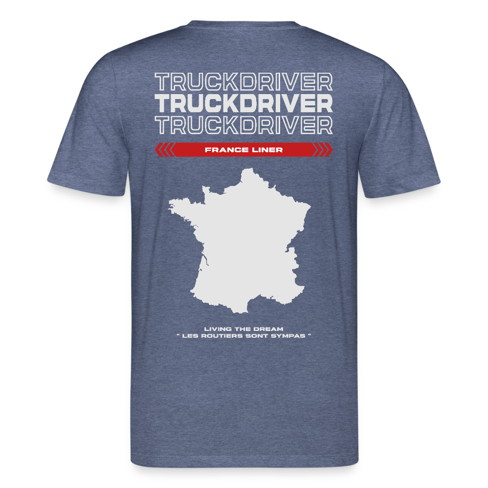 FRANCE Liner - T-shirt - dark heather blue