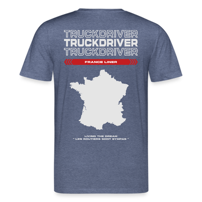 FRANCE Liner - T-shirt - dark heather blue