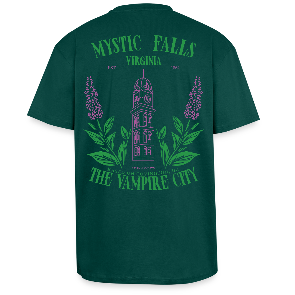 MYSTIC FALLS - THE VAMPIRES DIARIES - T-SHIRT - hunter green