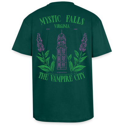 MYSTIC FALLS - THE VAMPIRES DIARIES - T-SHIRT - hunter green