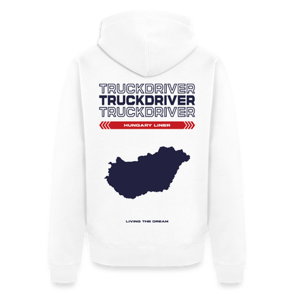 HUNGARY Liner - Zipped Hoodie (White) - white
