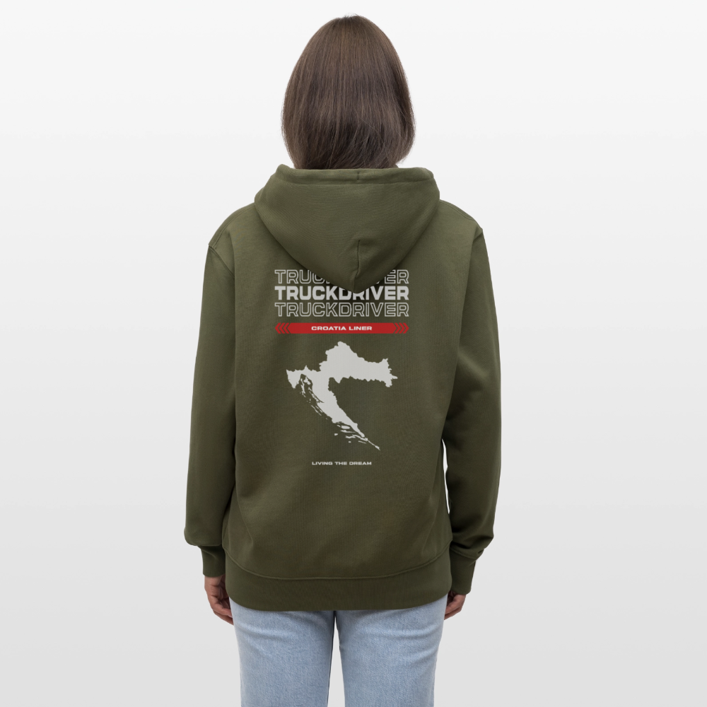 CROATIA Liner - Zipped Hoodie - khaki