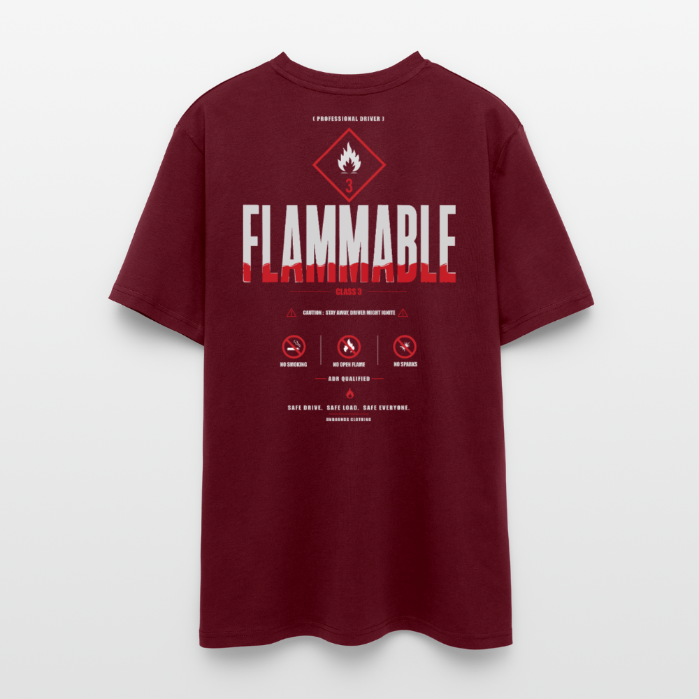 FLAMMABLE ADR - T-shirt V1 - burgundy