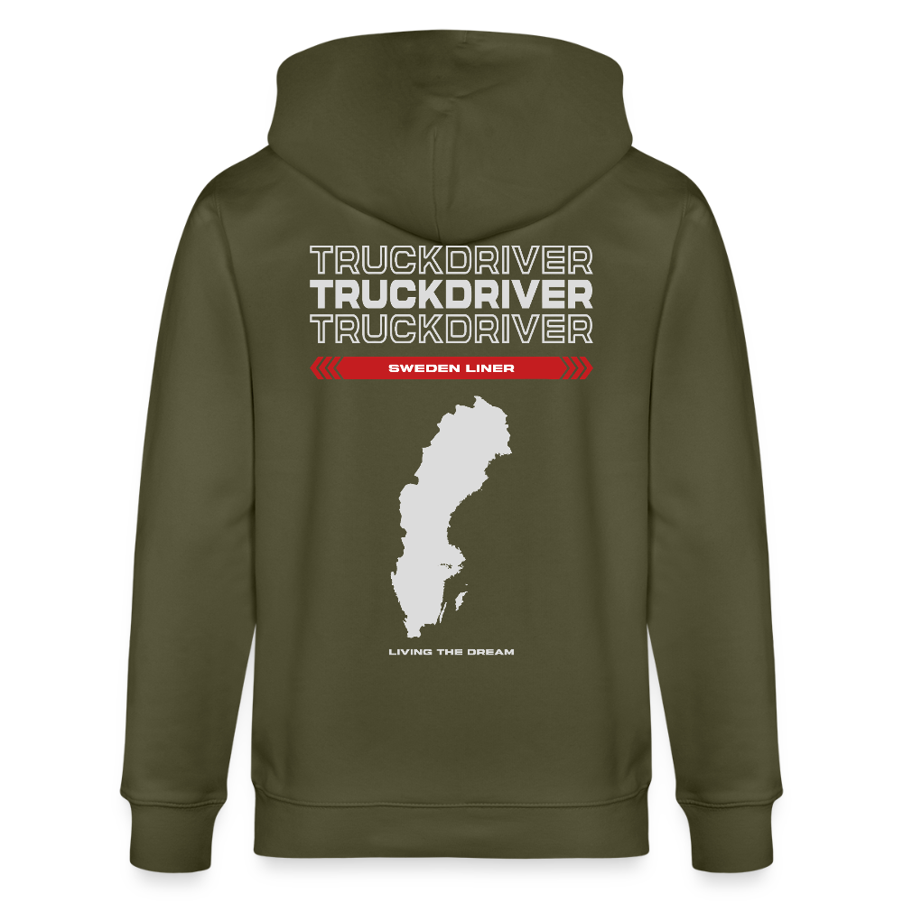 SWEDEN Liner - Zipped Hoodie - khaki