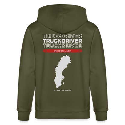 SWEDEN Liner - Zipped Hoodie - khaki