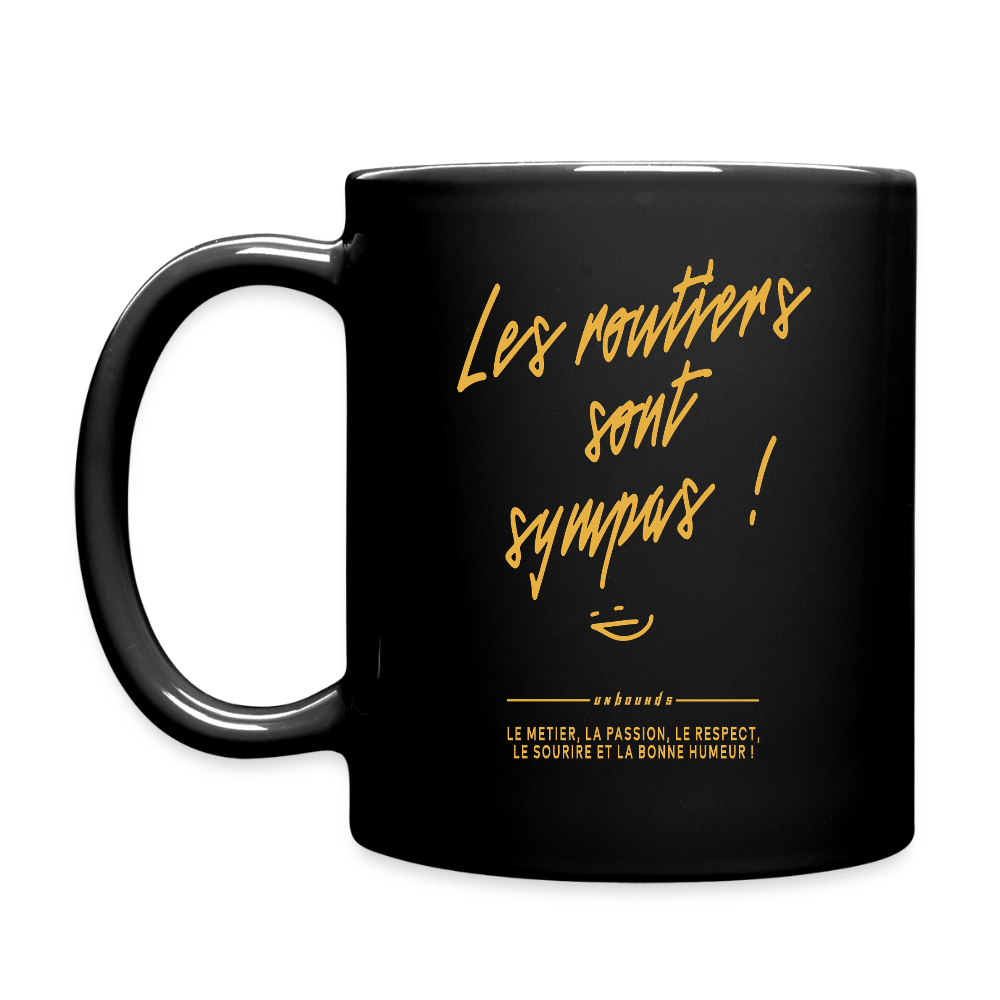 LES ROUTIERS SONT SYMPAS - Coffee Mug - black