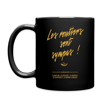 LES ROUTIERS SONT SYMPAS - Coffee Mug - black