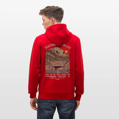 BEYOND FREJUS - Zipped Hoodie - red
