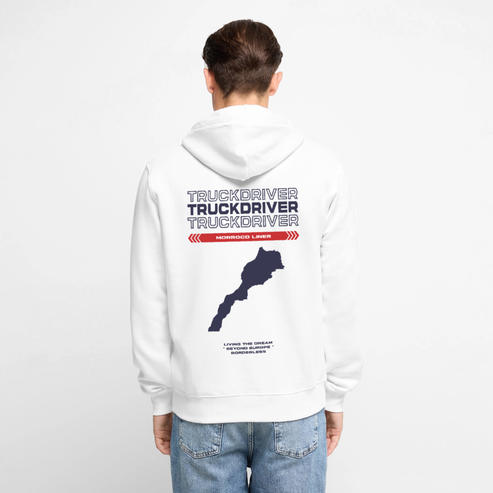 MORROCO Liner - Zipped Hoodie (White) - white