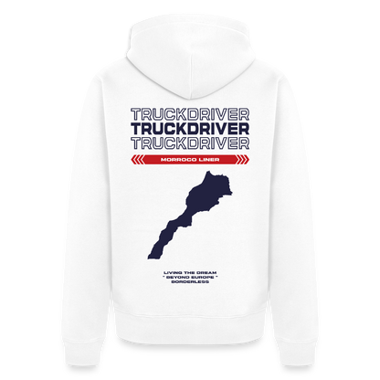 MORROCO Liner - Zipped Hoodie (White) - white