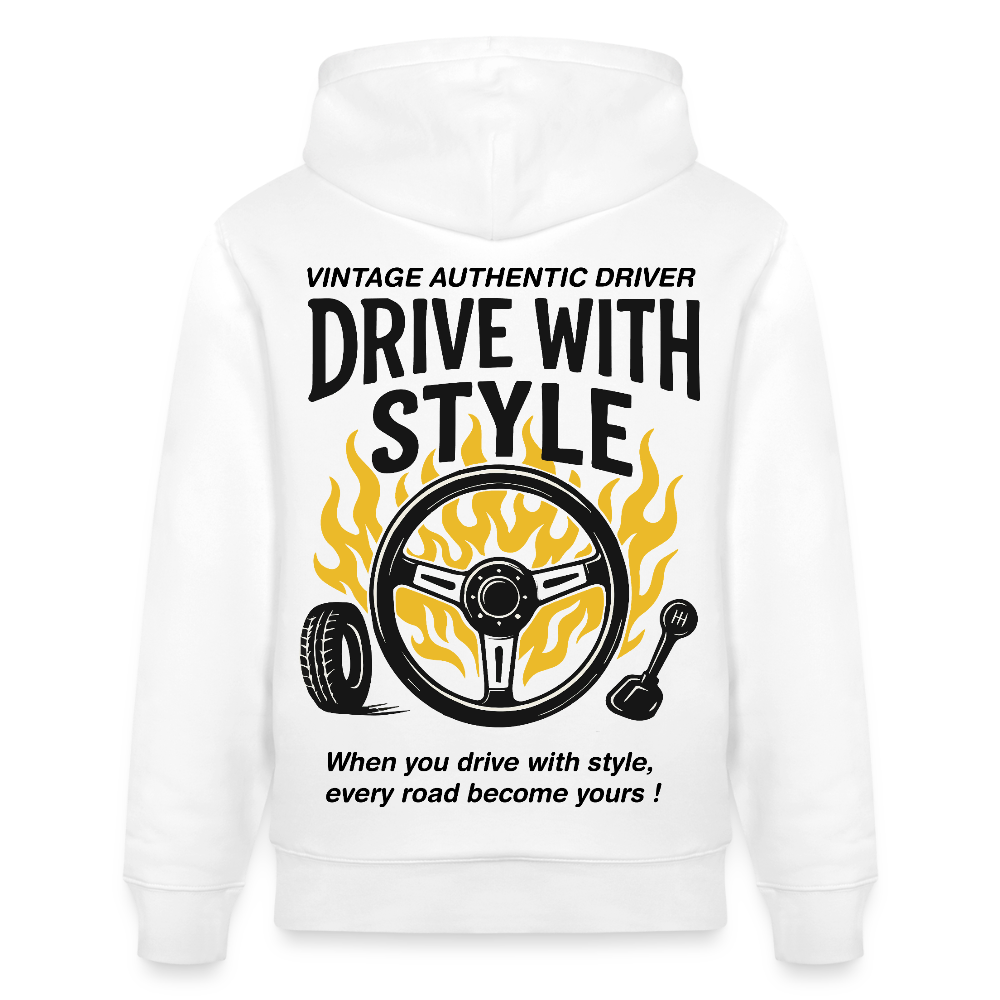 VINTAGE DRIVER - Hoodie - white