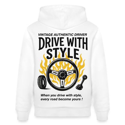 VINTAGE DRIVER - Hoodie - white