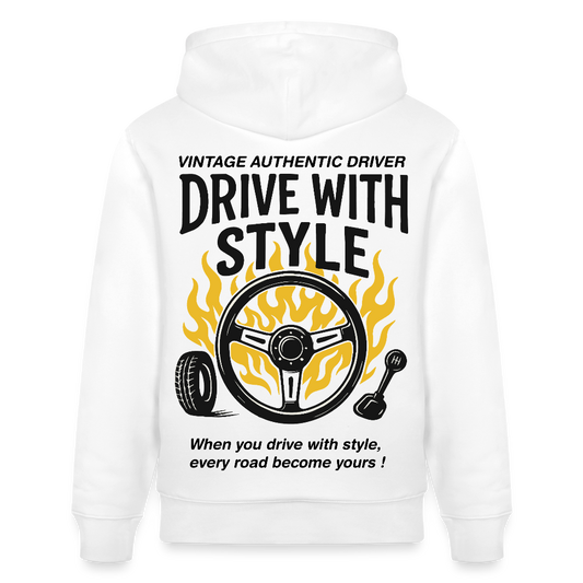 VINTAGE DRIVER - Hoodie - white