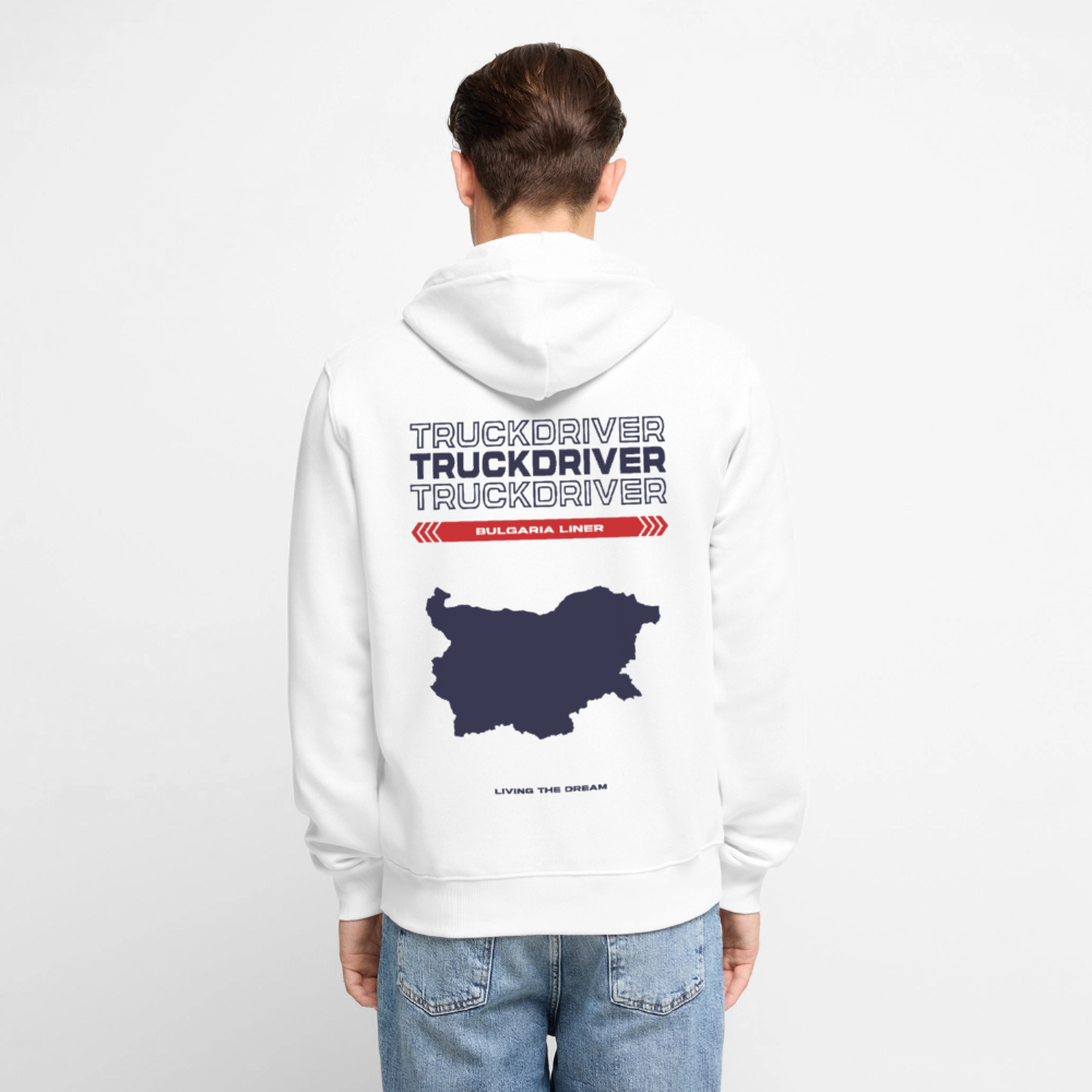 BULGARIA Liner - Zipped Hoodie (White) - white