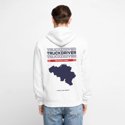 BELGIUM Liner - Zipped Hoodie (White) - white