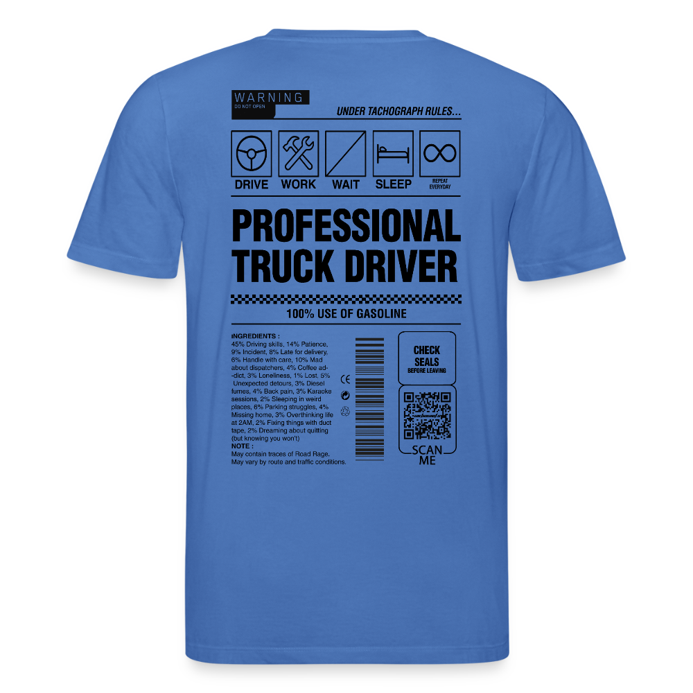TRUCKER LABEL - T-shirt - mindful blue