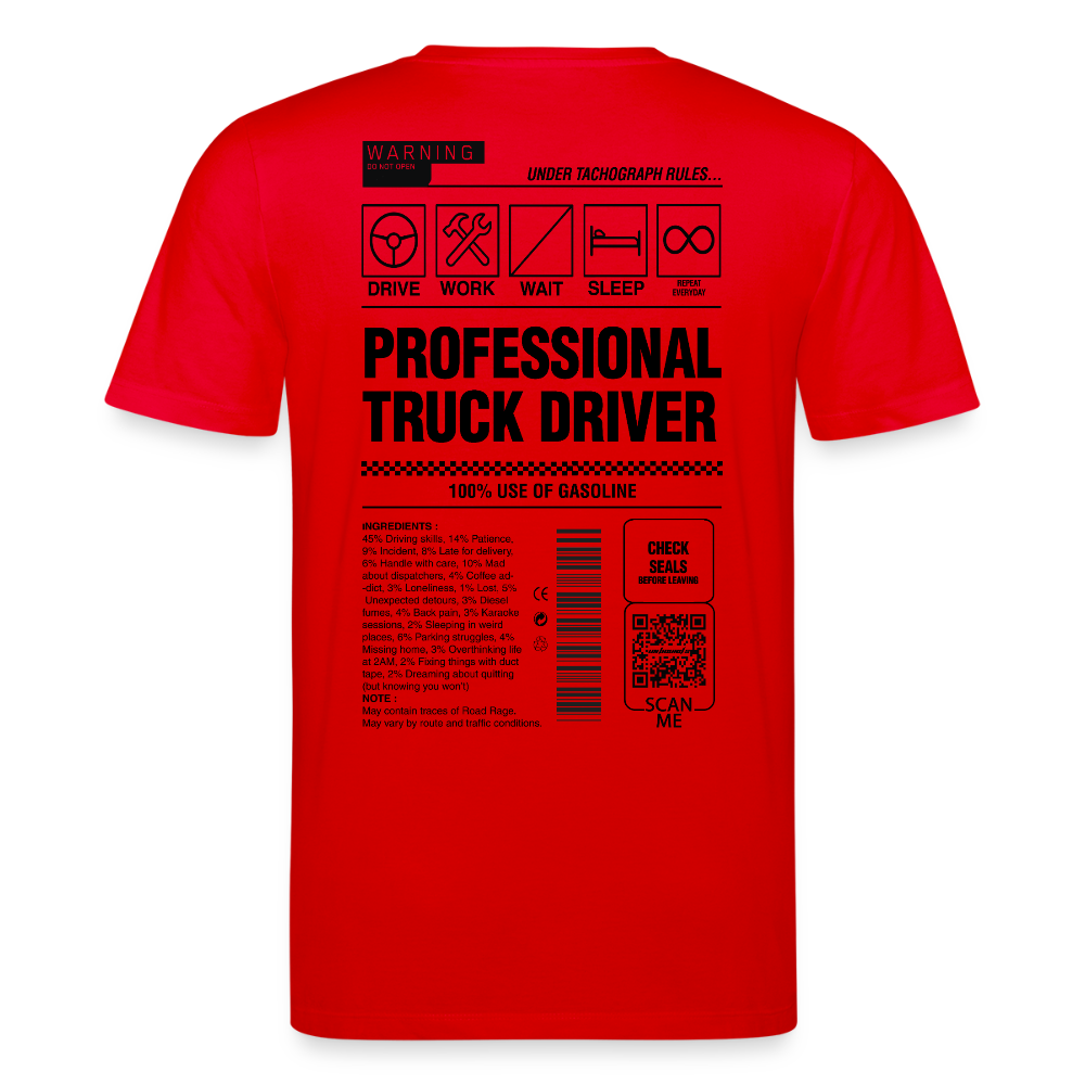TRUCKER LABEL - T-shirt - red