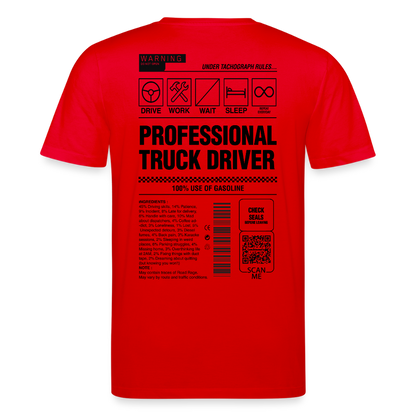 TRUCKER LABEL - T-shirt - red