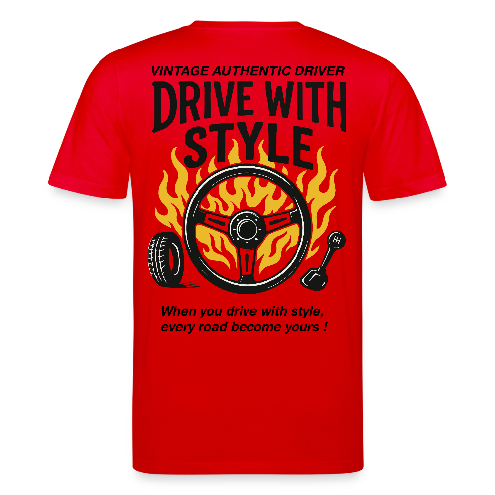 AUTHENTIC DRIVER - T-shirt - red