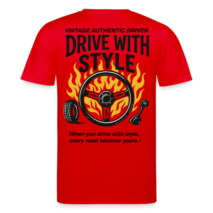 AUTHENTIC DRIVER - T-shirt - red