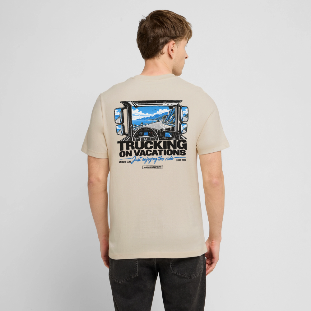 TRUCKING ON VACATIONS - T-shirt - beige