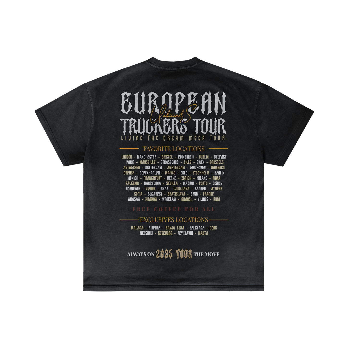 TRUCKER EUROPE TOUR - Summer T-shirt
