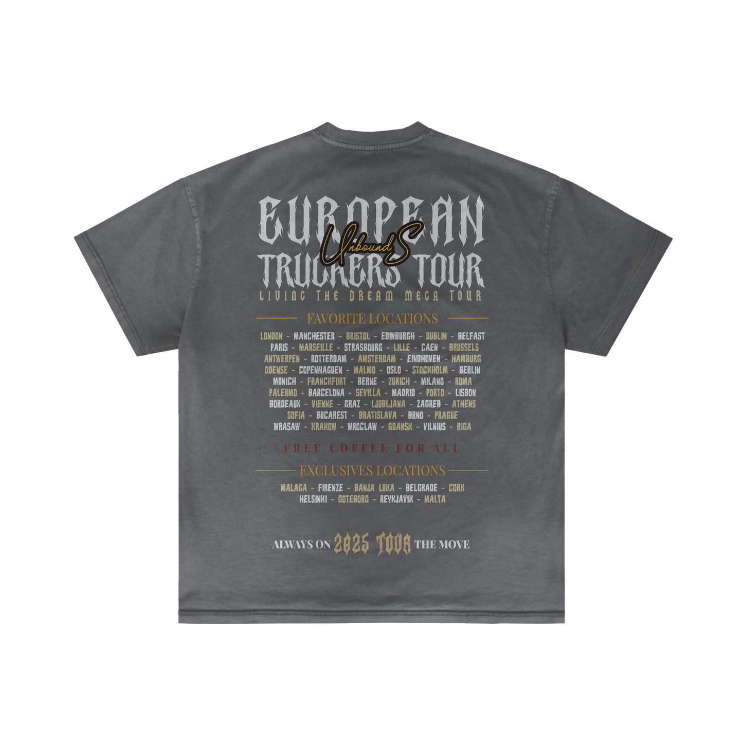 TRUCKER EUROPE TOUR - Summer T-shirt