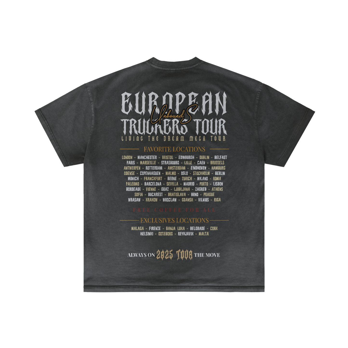 TRUCKER EUROPE TOUR - Summer T-shirt
