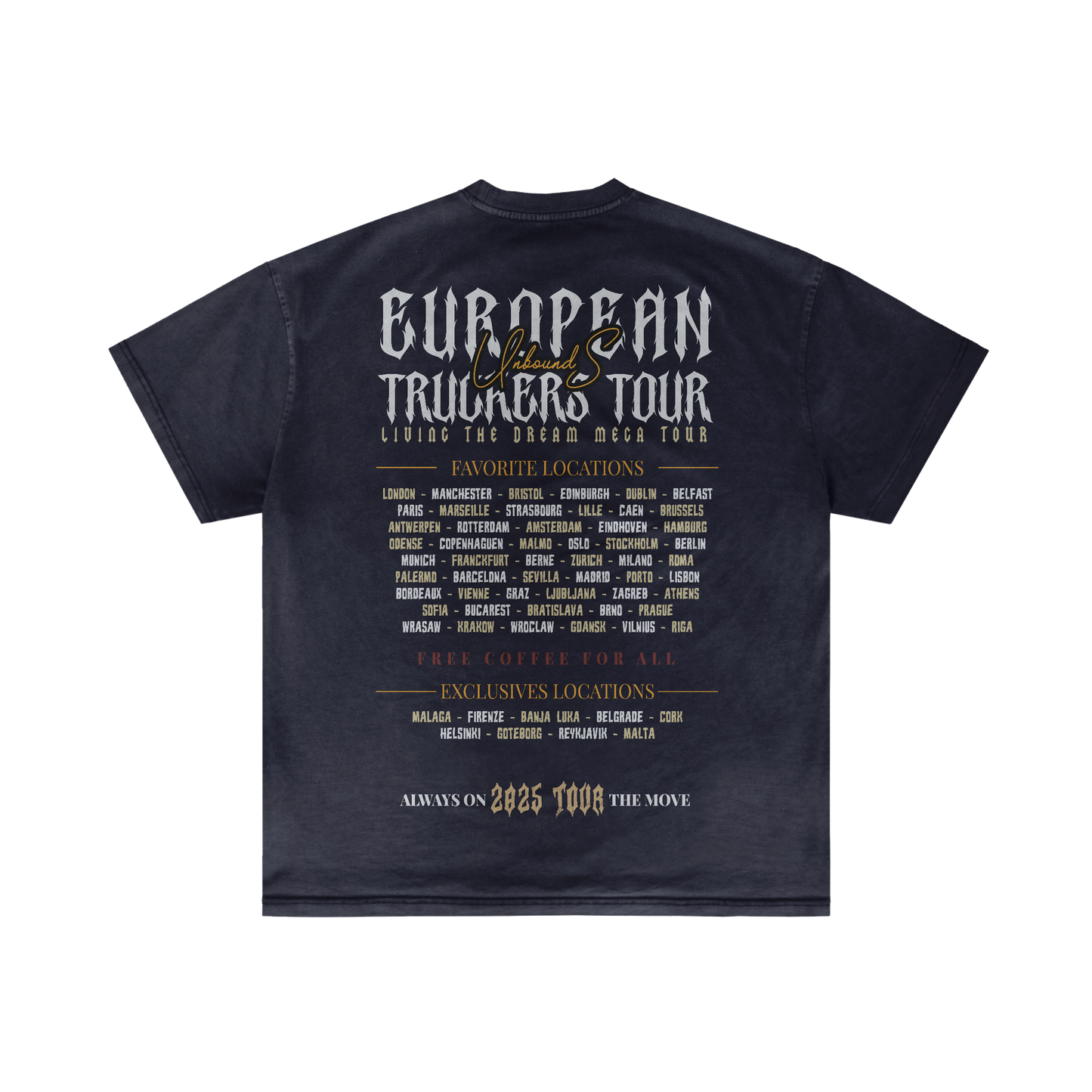 TRUCKER EUROPE TOUR - Summer T-shirt