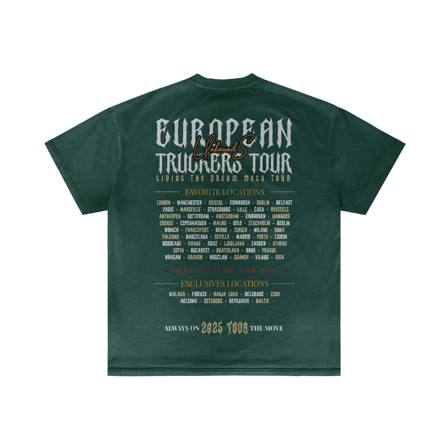TRUCKER EUROPE TOUR - Summer T-shirt