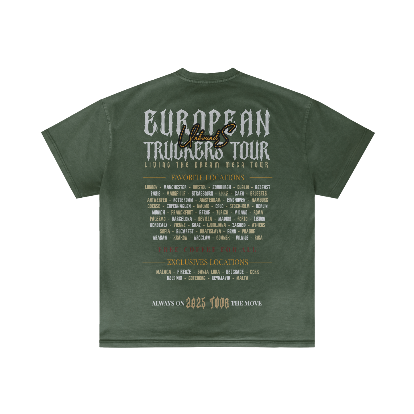 TRUCKER EUROPE TOUR - Summer T-shirt