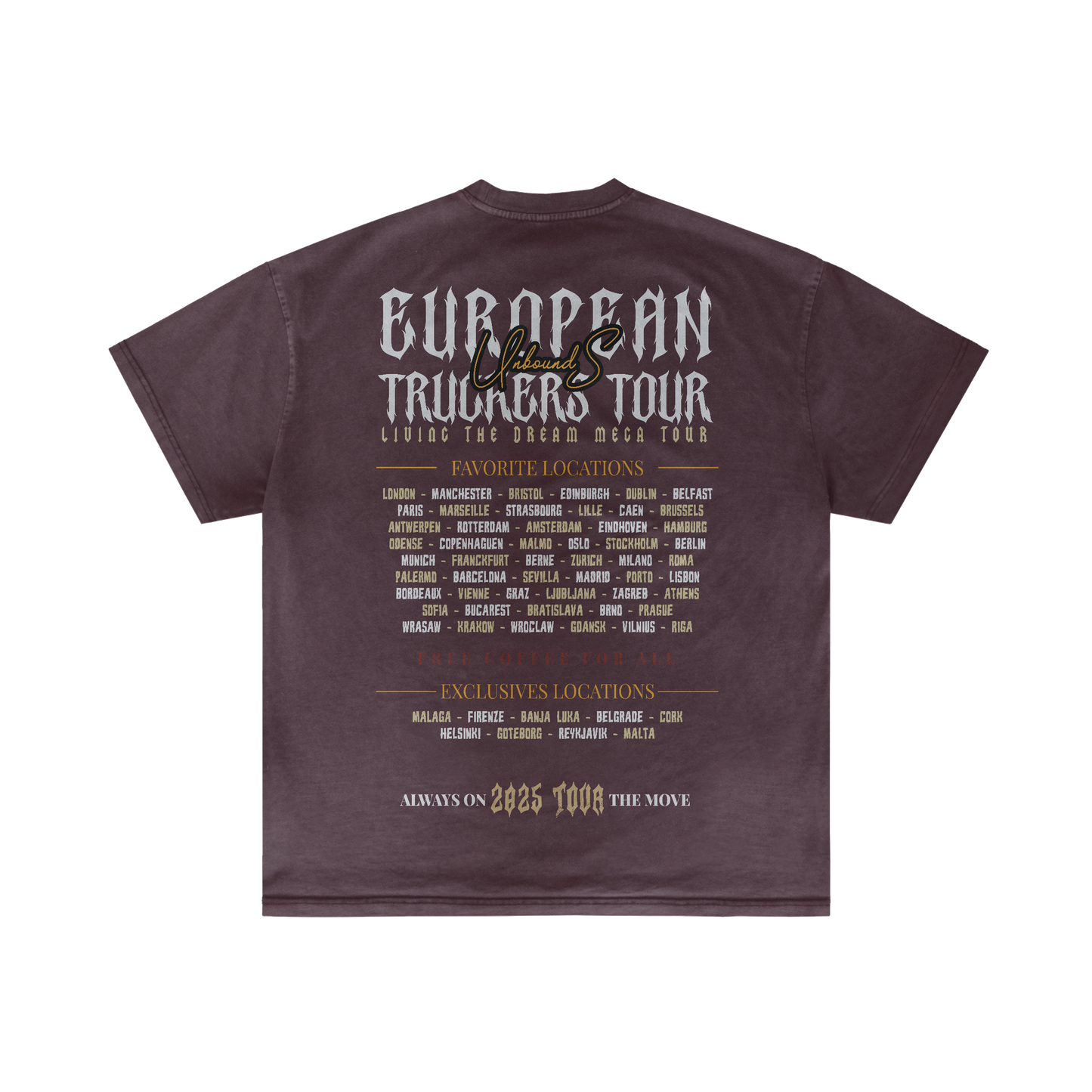 TRUCKER EUROPE TOUR - Summer T-shirt