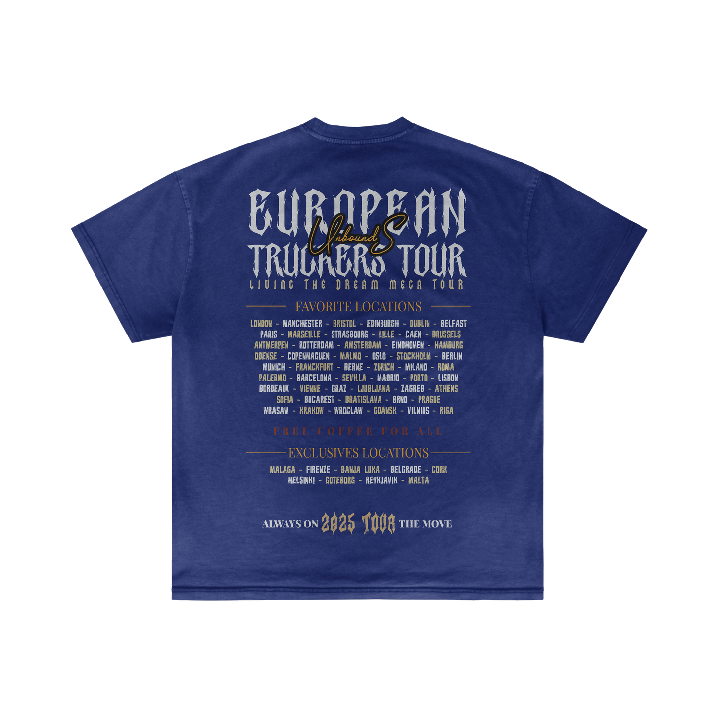 TRUCKER EUROPE TOUR - Summer T-shirt