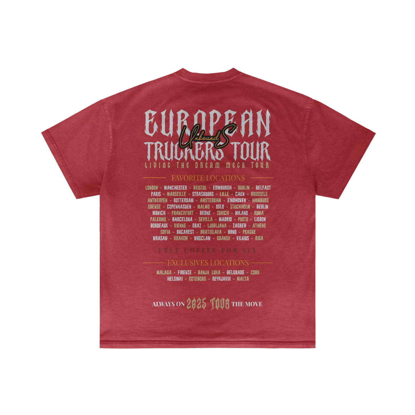 TRUCKER EUROPE TOUR - Summer T-shirt