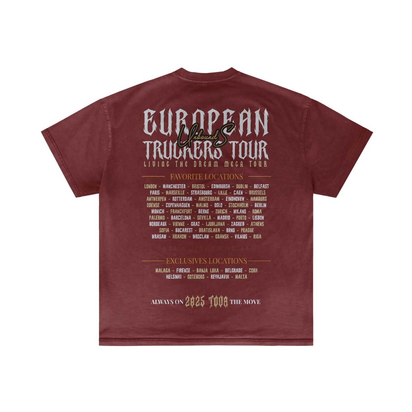 TRUCKER EUROPE TOUR - Summer T-shirt
