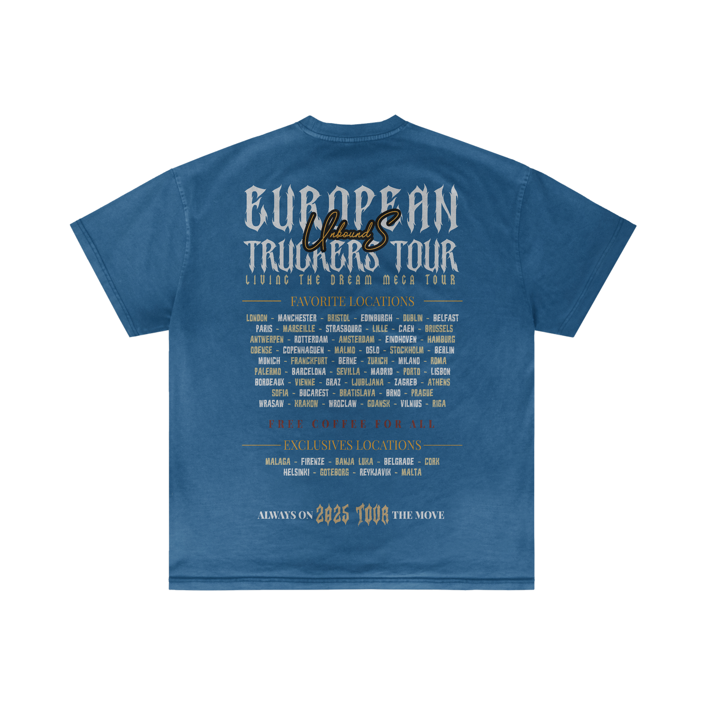 TRUCKER EUROPE TOUR - Summer T-shirt
