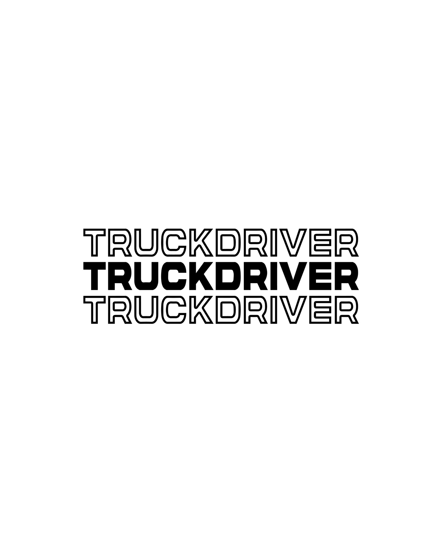 TRUCKDRIVER - Sticker