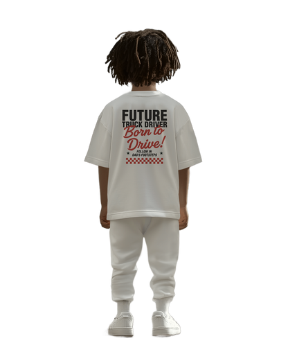 BORN TO DRIVE  - T-shirt - DAD VERSION (for kids)