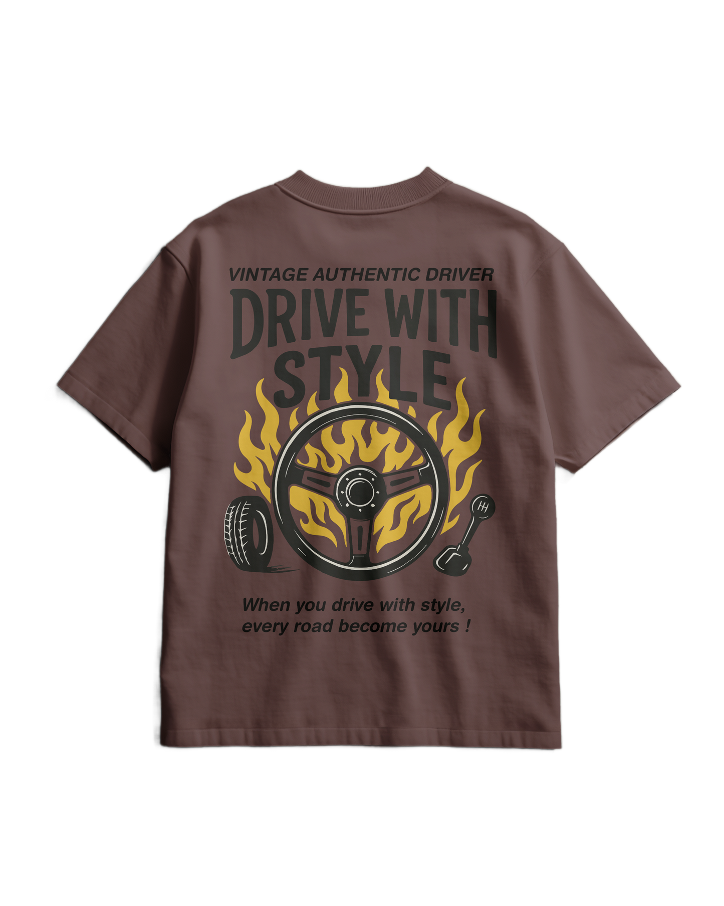 AUTHENTIC DRIVER - Heavy T-shirt