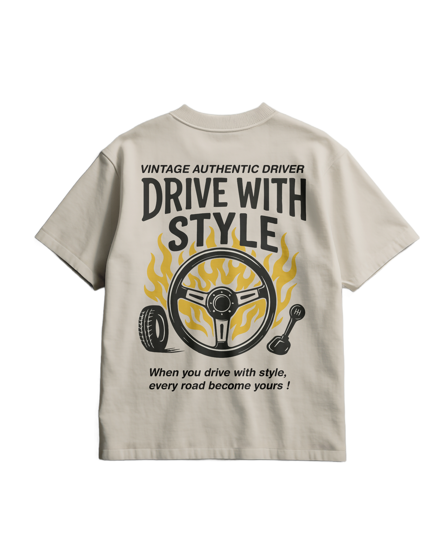 AUTHENTIC DRIVER - Heavy T-shirt