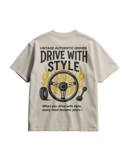 AUTHENTIC DRIVER - Heavy T-shirt