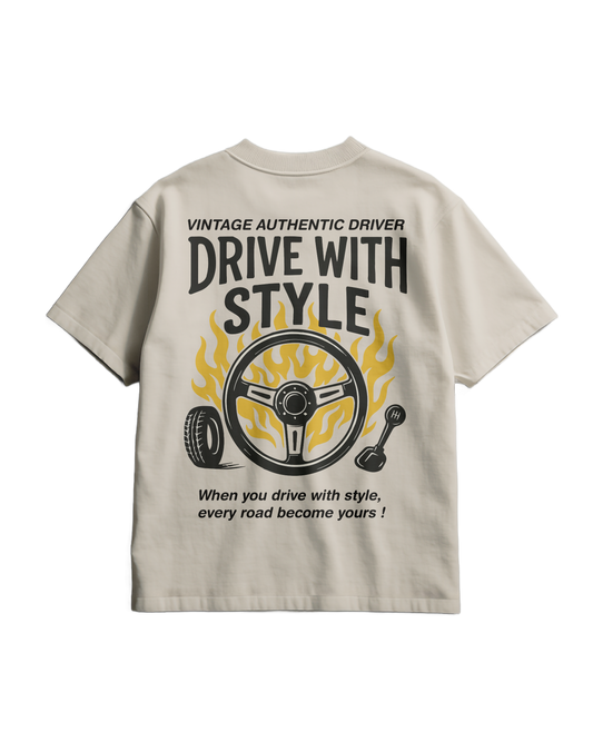 AUTHENTIC DRIVER - Heavy T-shirt