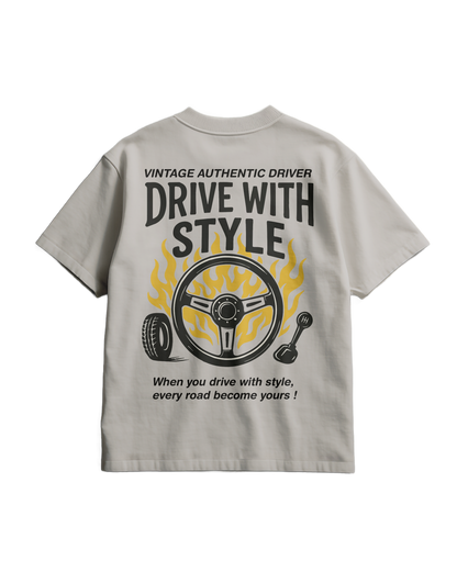AUTHENTIC DRIVER - Heavy T-shirt
