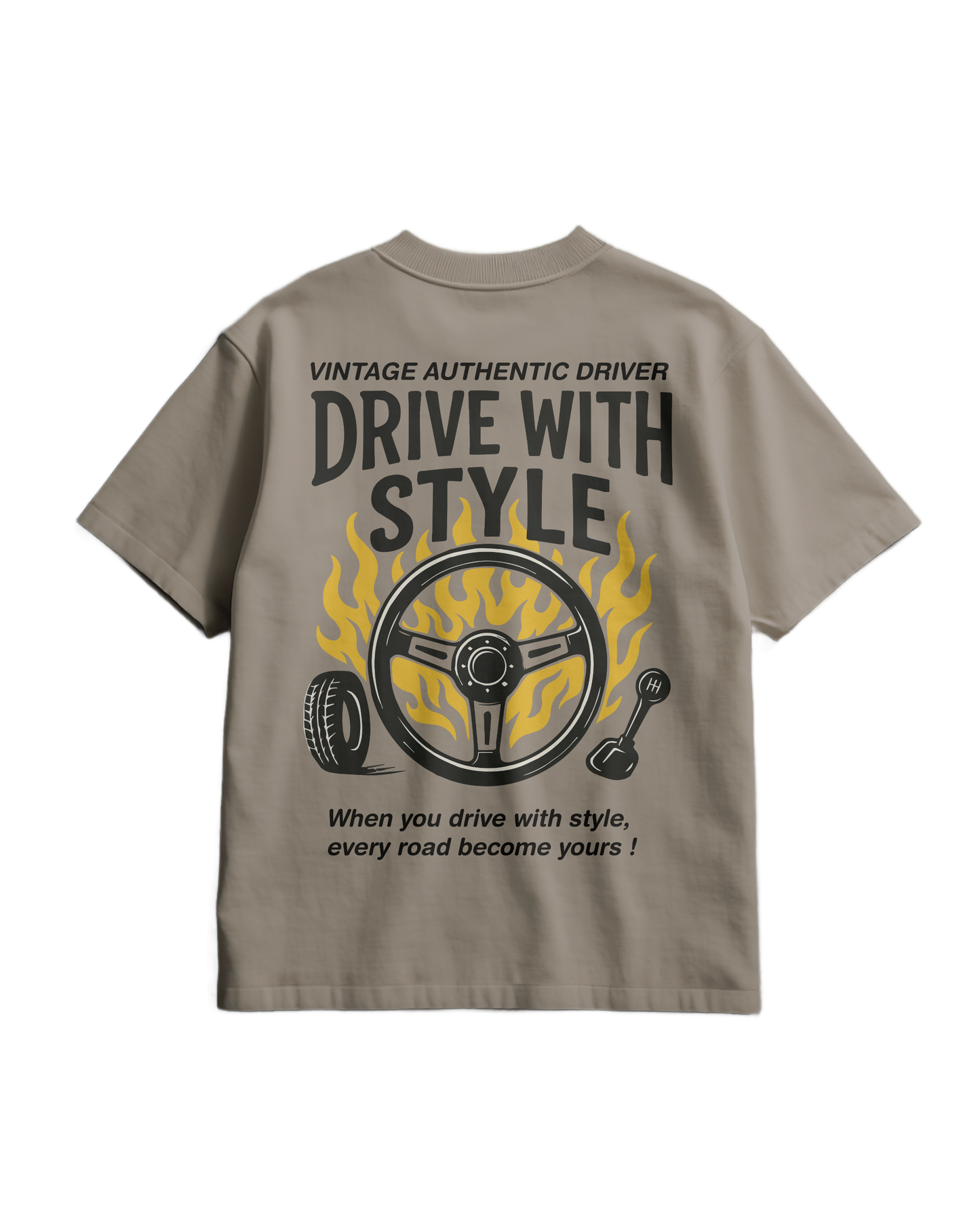 AUTHENTIC DRIVER - Heavy T-shirt