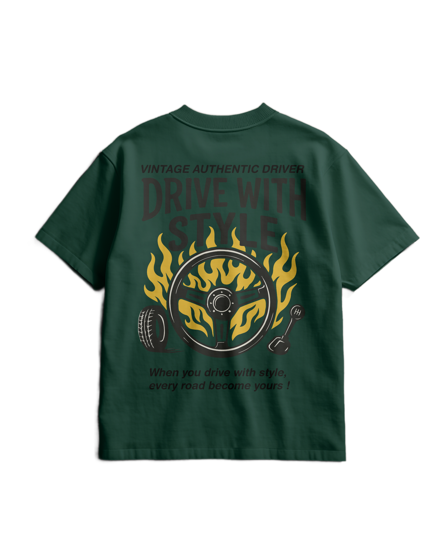 AUTHENTIC DRIVER - Heavy T-shirt